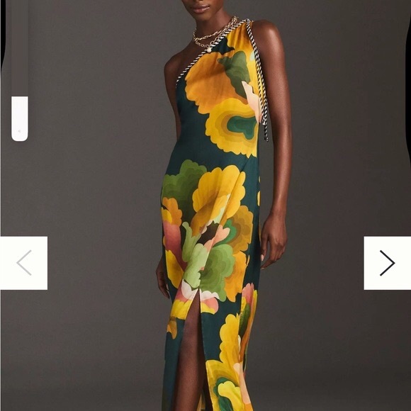 One-Shoulder Farm Rio x Anthropologie Multicolor Dress - Picture 4 of 15